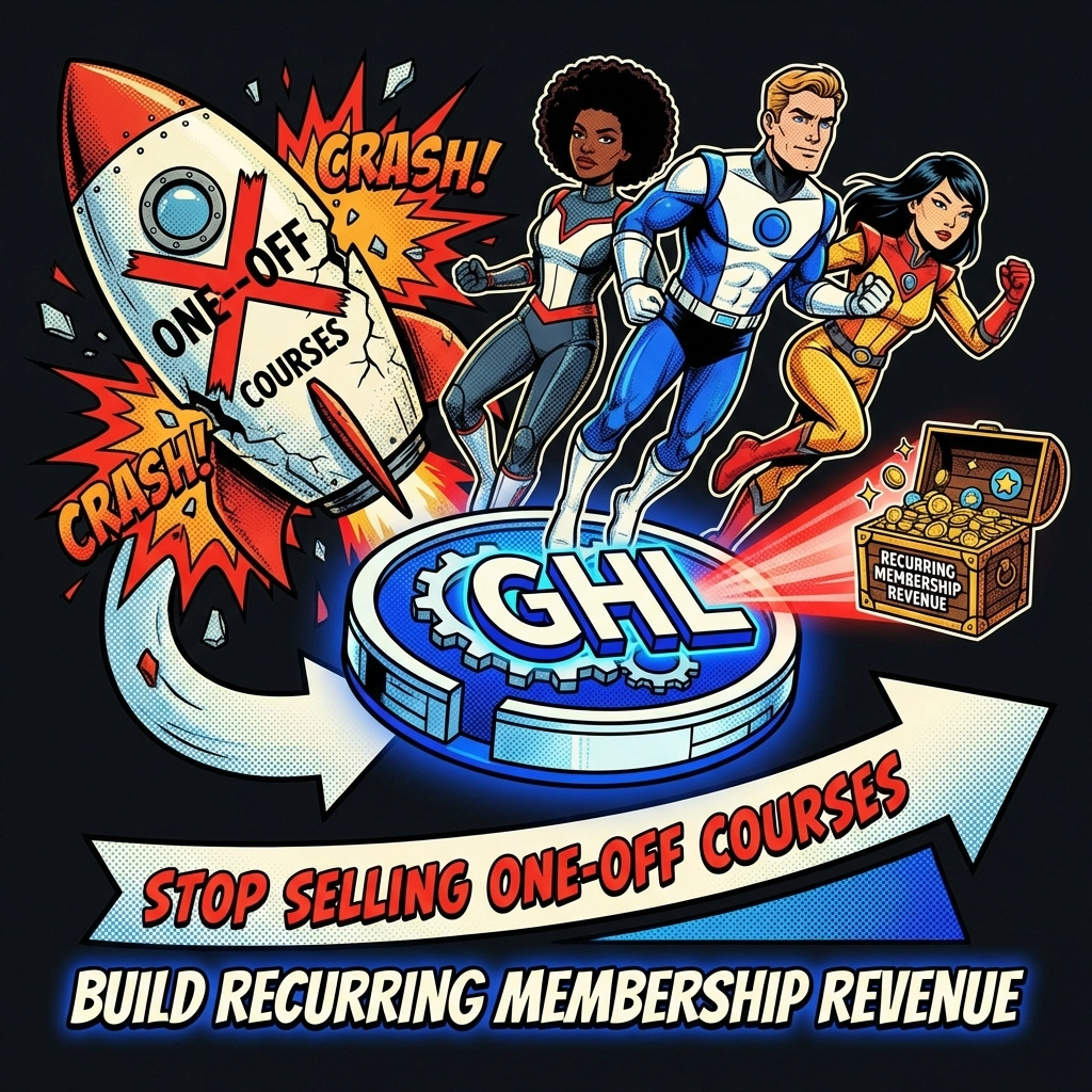 Stop Selling One-Off Courses: How to Build Recurring Membership Revenue in GoHighLevel